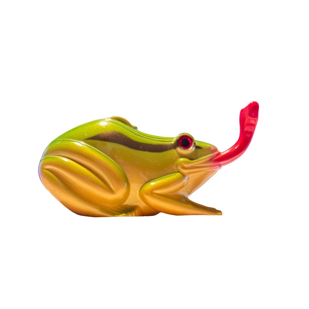Frog Tape Dispenser Desktop Green Gold Red Excellent Whimsical Novelty